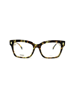 Fendi Eyewear Square Frame Glasses