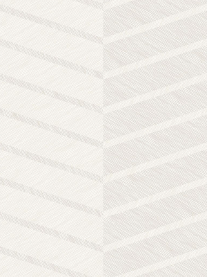 Aspen Chevron Wallpaper In White From The Scott Living Collection By Brewster Home Fashions