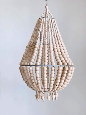 Beaded Chandelier - Natural