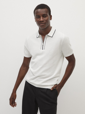 Contrast Trim Polo Shirt