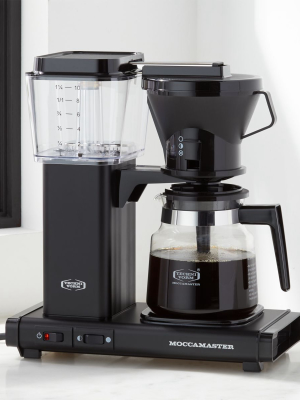 Moccamaster 10-cup Matte Black Manual Drip Stop Glass Brewer