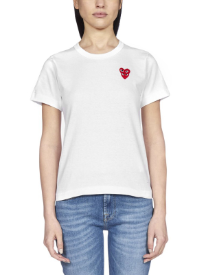 Comme Des Garçons Play Overlapping Heart T-shirt