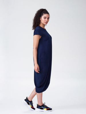 Iconic Geneva Dress - Navy