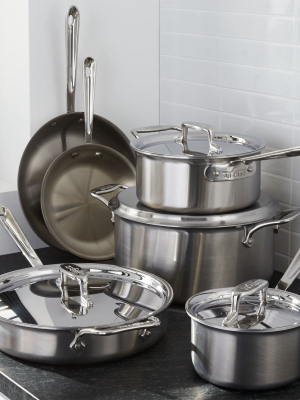 All-clad ® D5 ® Brushed Stainless Steel 10-piece Cookware Set With Bonus