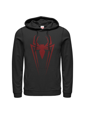 Men's Marvel Spider-man Icon Badge Pull Over Hoodie