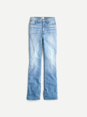 Full-length Flare Jean In Shimmering Sea Wash