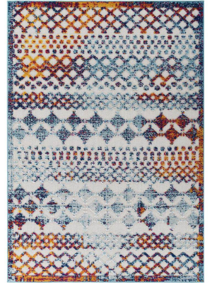 Redcliff Diamond Area Rug Multicolored