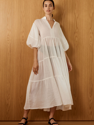 Ranger Tiered Ramie Maxi Dress