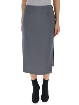 Prada Side Slit Midi Skirt