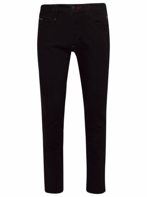 Philipp Plein Tapered-leg Mid Rise Jeans