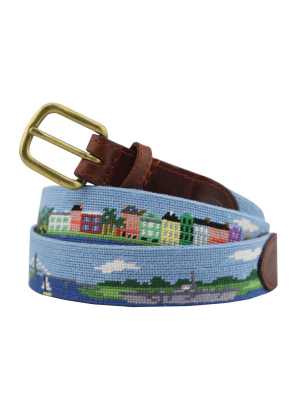 Charleston Scene Needlepoint Belt