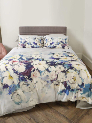 Bliss Double Duvet Set In Blue 200x200cm