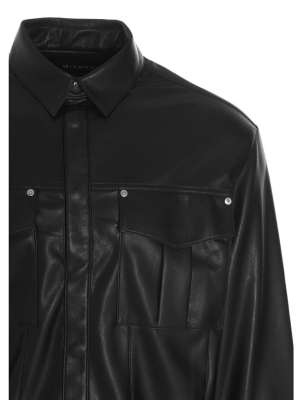 Misbhv Faux Leather Director's Shirt