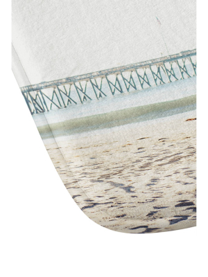 Bree Madden Ventura Beach Memory Foam Bath Mat Blue - Deny Designs