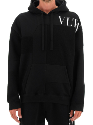 Valentino Vltn Logo Print Hoodie