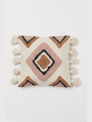 Cushion Cover With Tassels