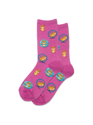 Women's Hamster Wheel Crew Socks