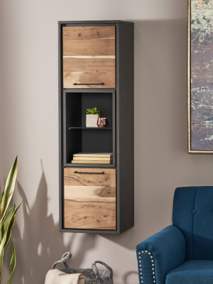 Bayless Modern Wall Shelf Dark Gray - Christopher Knight Home