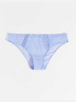 Asos Design Ziana Geo Elastic & Lace Brazilian Brief