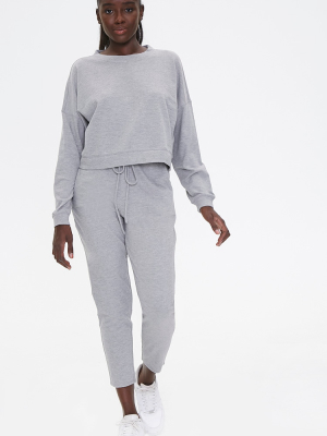 Knit Sweatshirt & Sweatpants Set