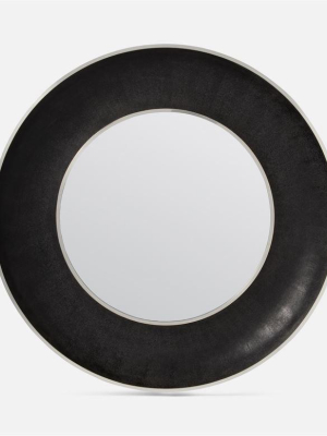 Armond Mirror Large Black And Silver