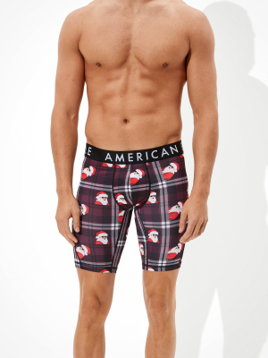 Aeo Santa Plaid 9" Flex Boxer Brief