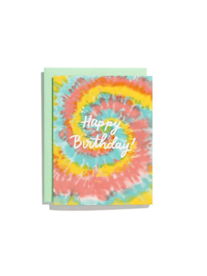 Tie Dye Birthday Card