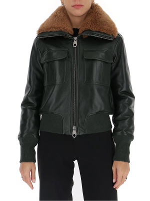 Chloé Shearling-collar Aviator Jacket