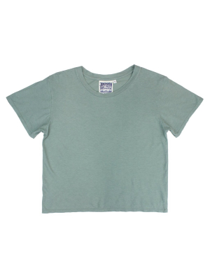 Clay Green Cropped Ojai Tee