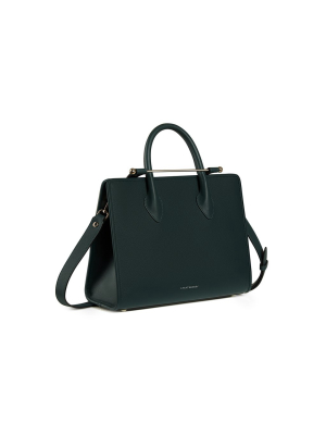 The Strathberry Midi Tote - Bottle Green