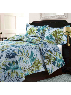 Trop Rainforest Oversized Quilt Set - Tribeca Living