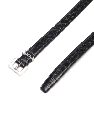 Saint Laurent Logo Plaque Belt