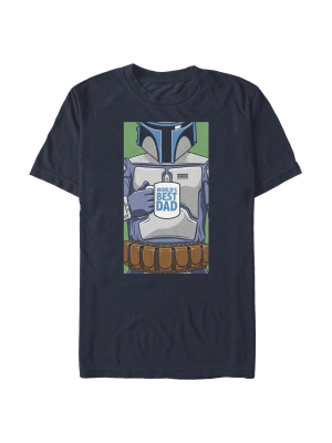 Men's Star Wars Boba Fett World's Best Dad T-shirt