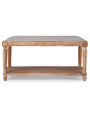 Graydon Upholstered Bench Distressed Natural - Finch