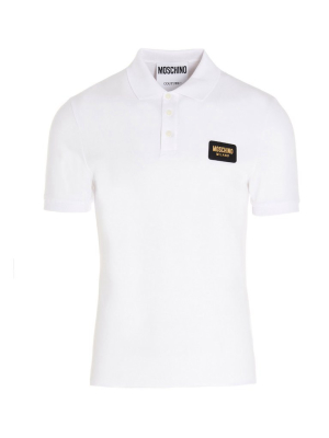 Moschino Logo Plaque Polo Shirt