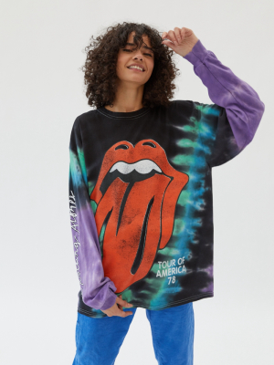 The Rolling Stones Tie-dye Long Sleeve Tee