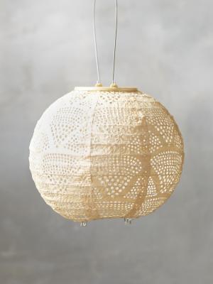 Geometric Lace Solar Lantern, Small