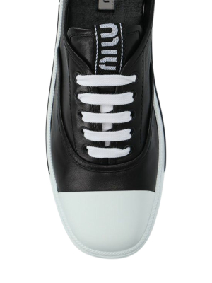 Miu Miu Logo Low-top Sneakers