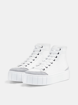 Chive White High Top Sneakers