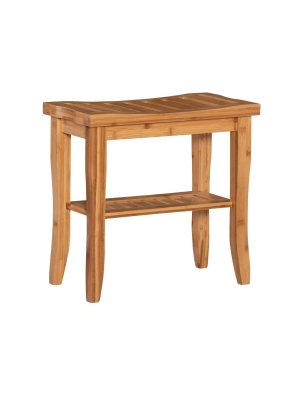 Bracken Bamboo Stool Natural - Linon