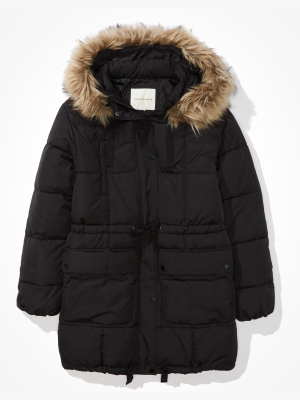 Ae Long Puffer Coat