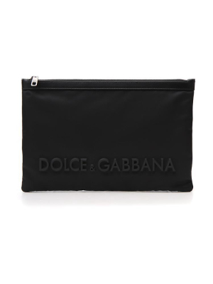 Dolce & Gabbana Logo Zipped Pouch