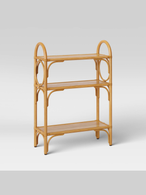 Rattan Free Standing Shelf Tan - Opalhouse™