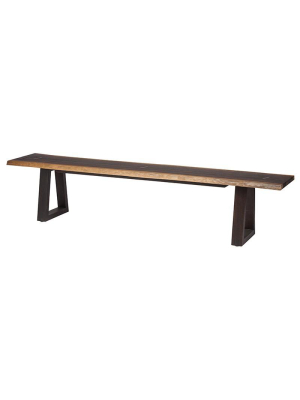 Nuevo Napa Dining Bench - Seared