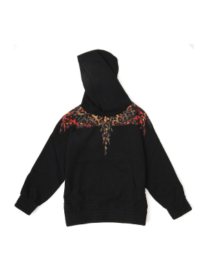 Marcelo Burlon County Of Milan Kids Wings Printed Hoodie