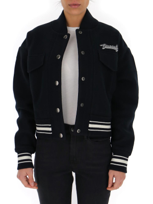 Givenchy Logo Patch Bomber Jacket