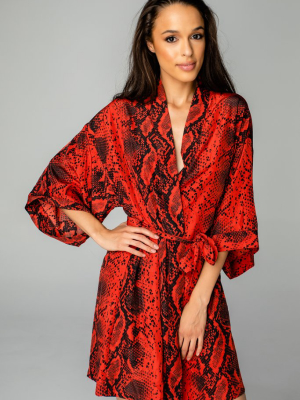 Buddylove Hadid Short Robe - Lava Rock