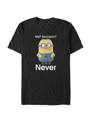 Men's Despicable Me Minion Never Sarcastic T-shirt