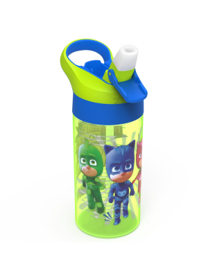 Pj Masks 17.5oz Plastic Water Bottle - Green/blue - Zak Designs