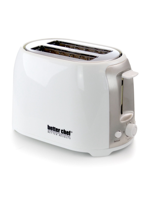 Better Chef Cool Touch Wide-slot Toaster- White